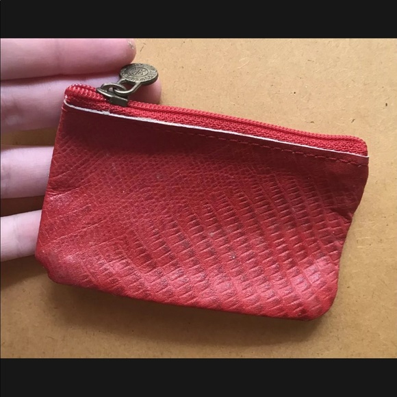 Rare Roberto Roma Leather Clutch Handbag Purse Red Brown Snake Reptile Print - Picture 10 of 12